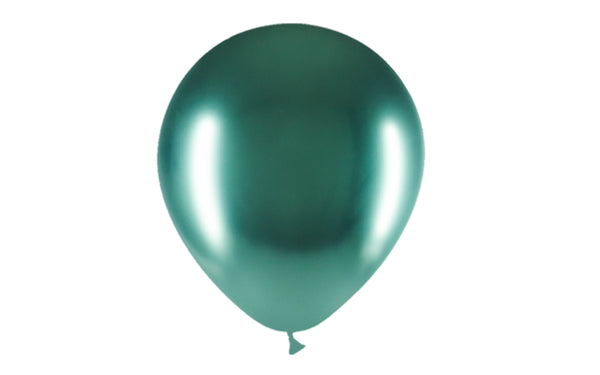 Globos verde cromado